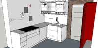 Design BF - vizualizace kuchyně interiérový design